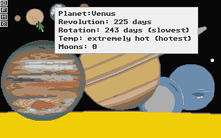 Geography-1 - The Solar System atari screenshot